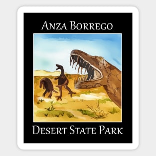 Dinosaur sculptures in Anza Borrego Desert State Park in California Magnet